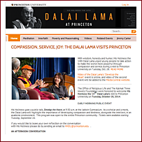 His Holiness the 14th Dalai Lama at Princeton University